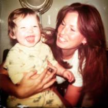 Me and my Mama. Only she and my brother could really get me laughing.